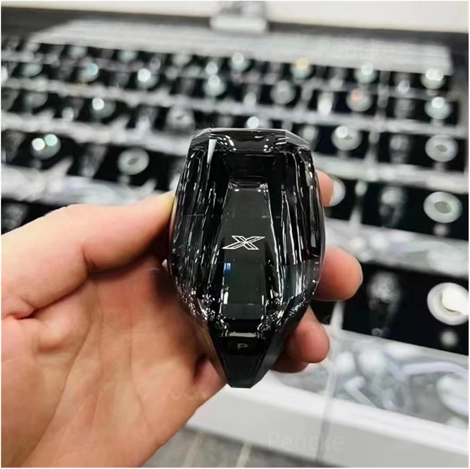 RHD Crystal Gear Shift Knob Compatible for BMW G26 G29 G22 G28 G21 G20 Transmission Handles X7 G07 X3 G01 iX3 G08 X4 G02(MGU-8 Mark RHD)