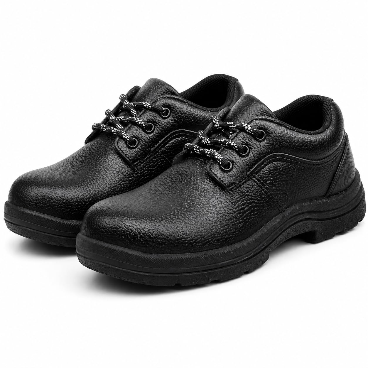 181LC Men's Steel Toe Safety Shoes | Anti-Slip, Oil & Impact Resistant Industrial Work Boots for Construction | Black, Size 7-image-19