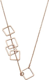 Abbott Collection 27-MATRIX/053 Rose Multi Square Necklace