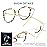 Cyxus 4 Pack Blue Light Glasses for Woman, Reduce Eye Strain and Migraine Perfect for Office and Programming Ultra-Light TR9O Frames for All-Day Comfort