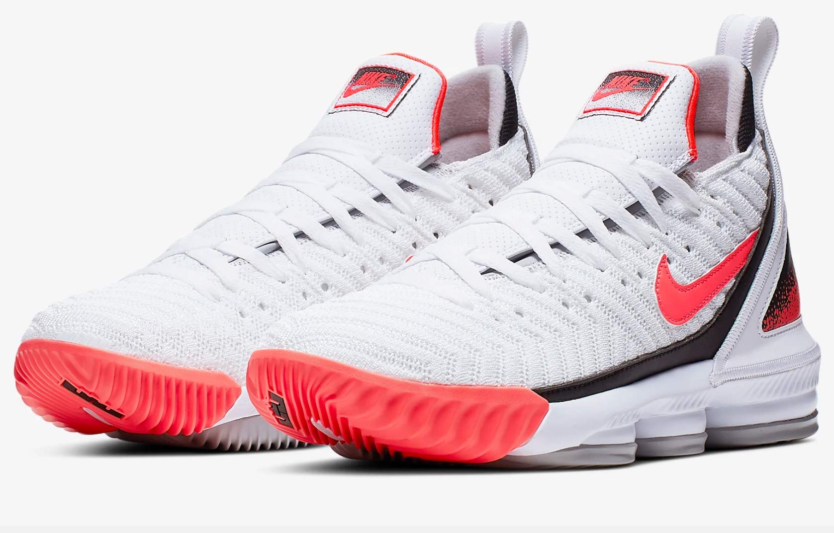 Mens nike LeBron XVI (CI1521 001) no box size 10 Nike Lebron Xvi Mens Ci1521 001 White Hot Lava Flat  main image 2