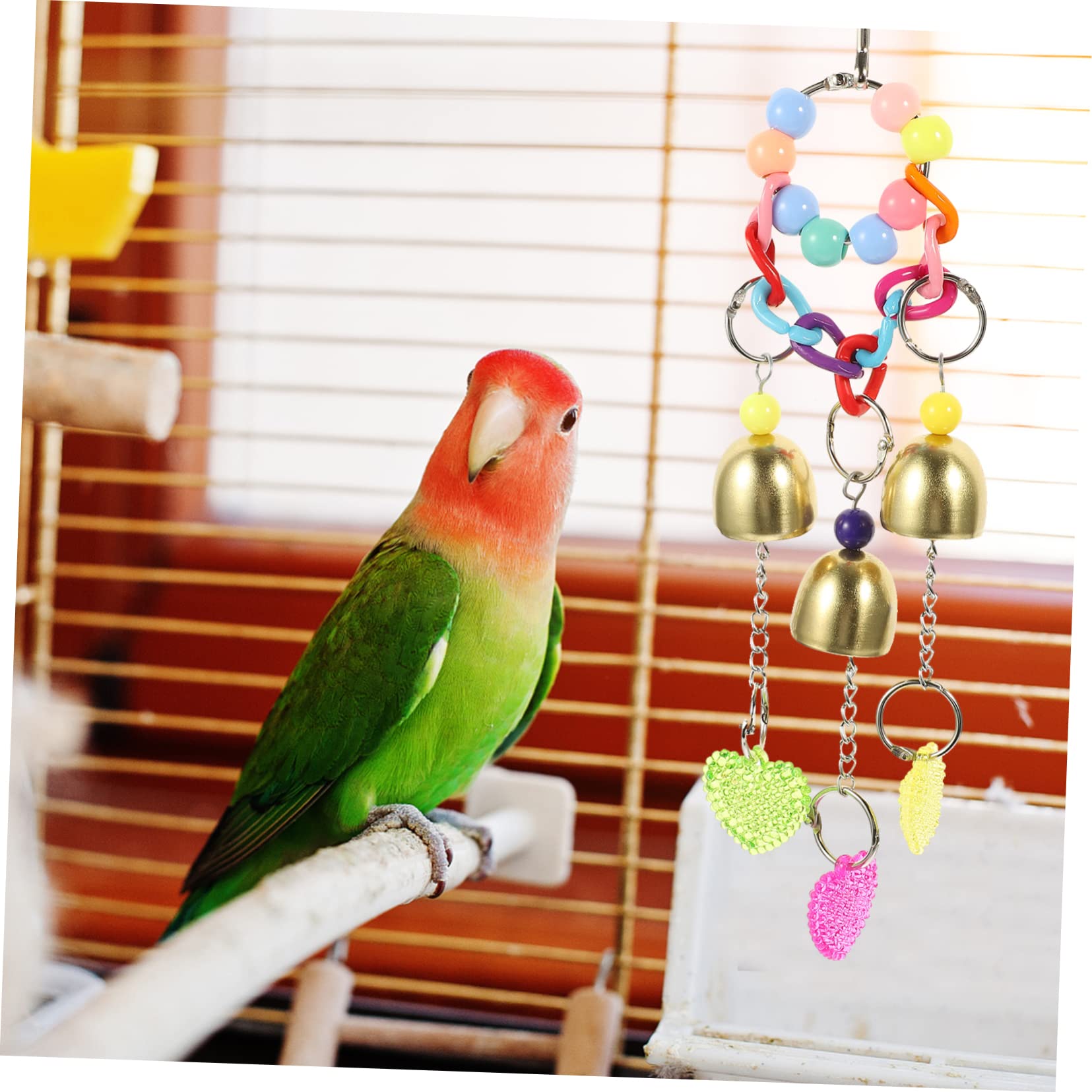 VANZACK 6stücke Vogelspielzeug Mit Bunte Käfiganhänger Für Wellensittiche Und Papageien Kauspielzeug Beschäftigung Und Spaß Für Haustiere Sicheres Langlebiges Material