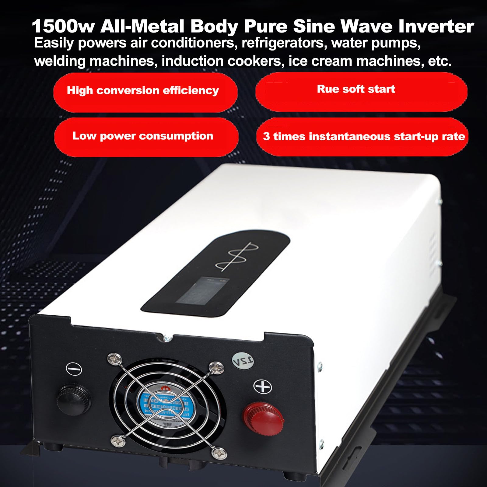 Przetwornica Sinusoidalna 72V DC AC 1500W-110V