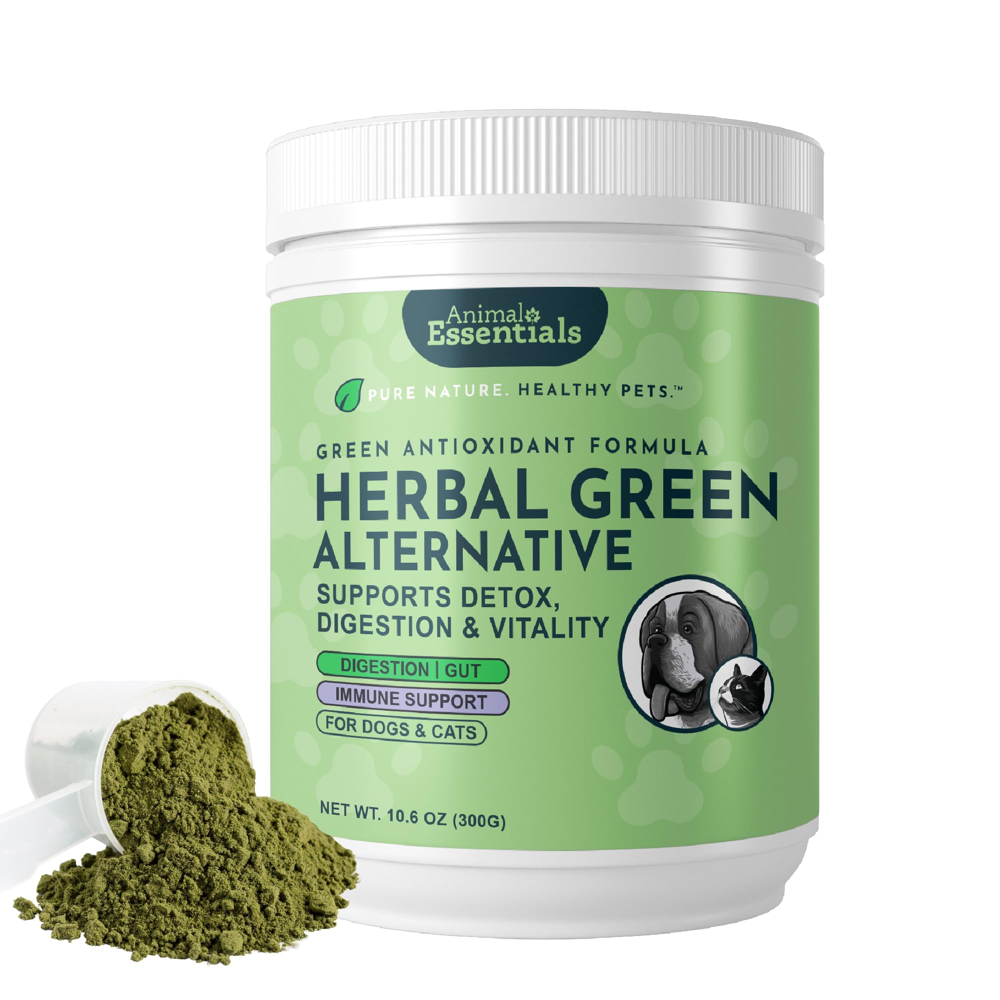 Animal Essentials Herbal Green Alternative Dog & Cat Antioxidant 12-Oz. - 2 Pack
