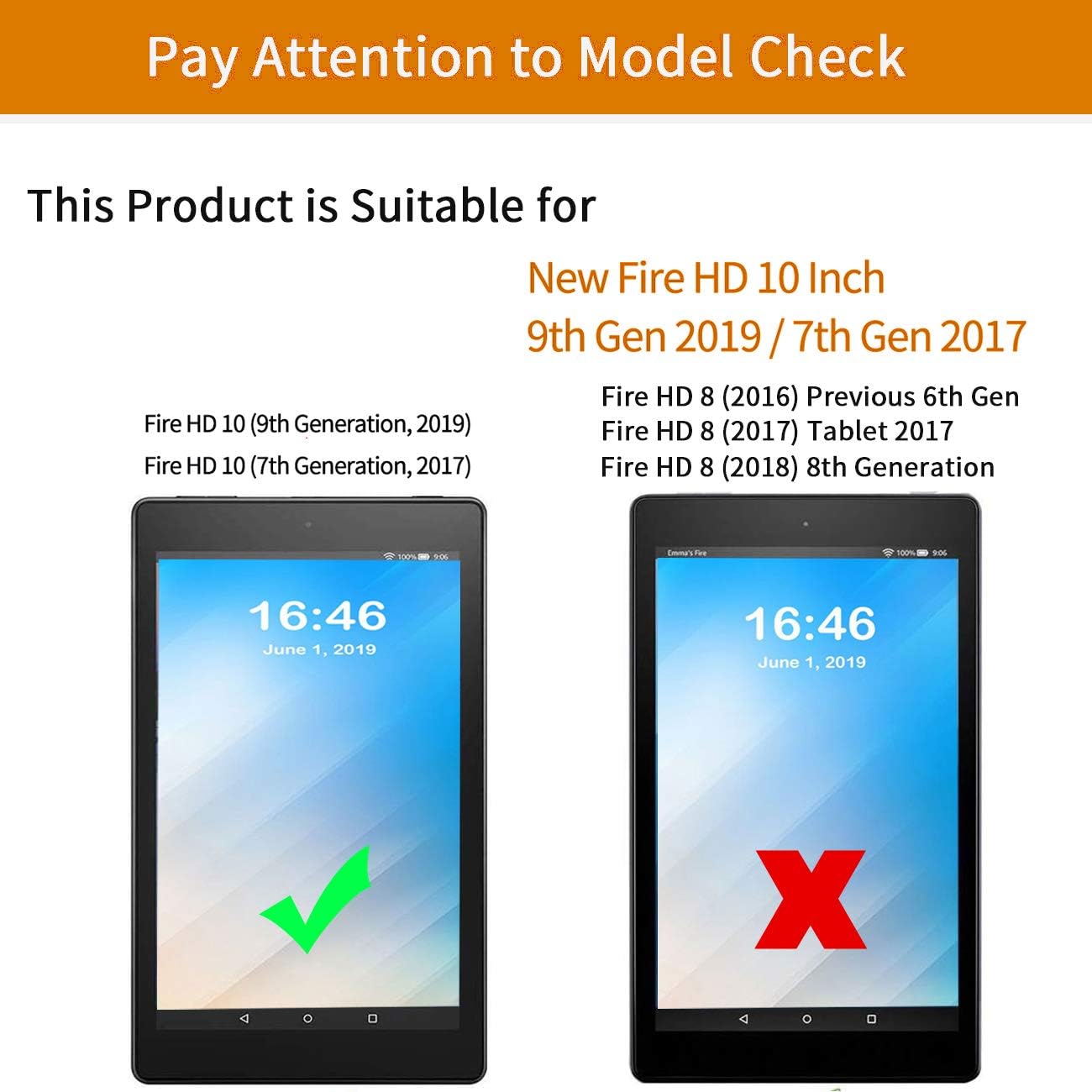 for Fire HD 10 Tablet Case 2019/2017,Shockproof Slim PU Leather Stand Cover with Auto Sleep/Wake for All-New Amazon Kindle Fire 10, Moon Star Galaxy Floral