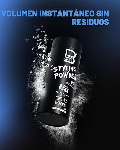 Miniatura 3 de Polvo de Estilo L3 Nivel 3 - Polvo para Hombres de Aspecto Natural - Fácil de Aplicar sin Aceite ni Residuos Grasos (Pequeño - 30 Gramos)