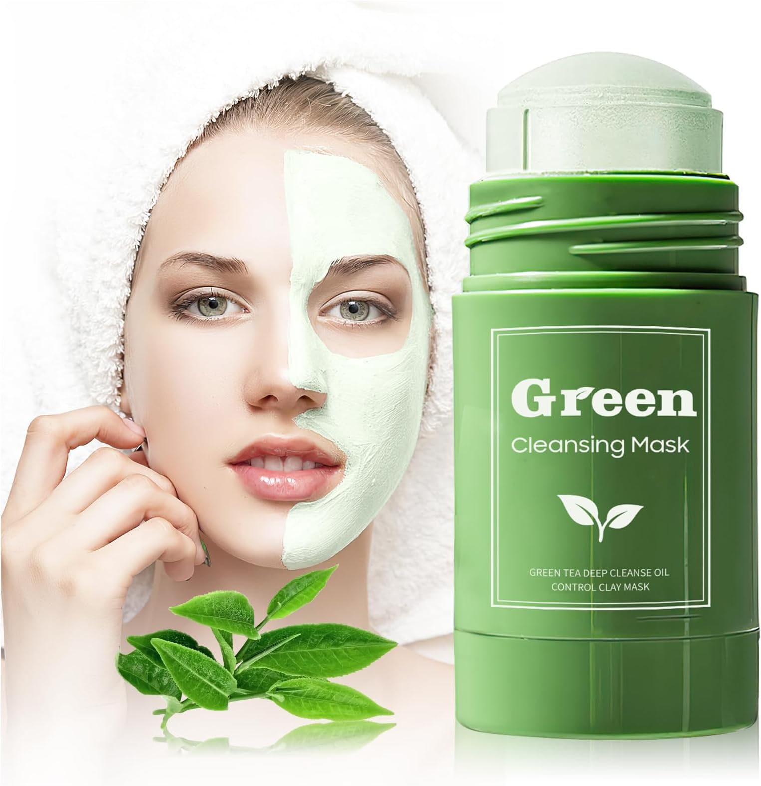 Ursoulney Green Tea Purifying Clay Face Mask, Blackhead