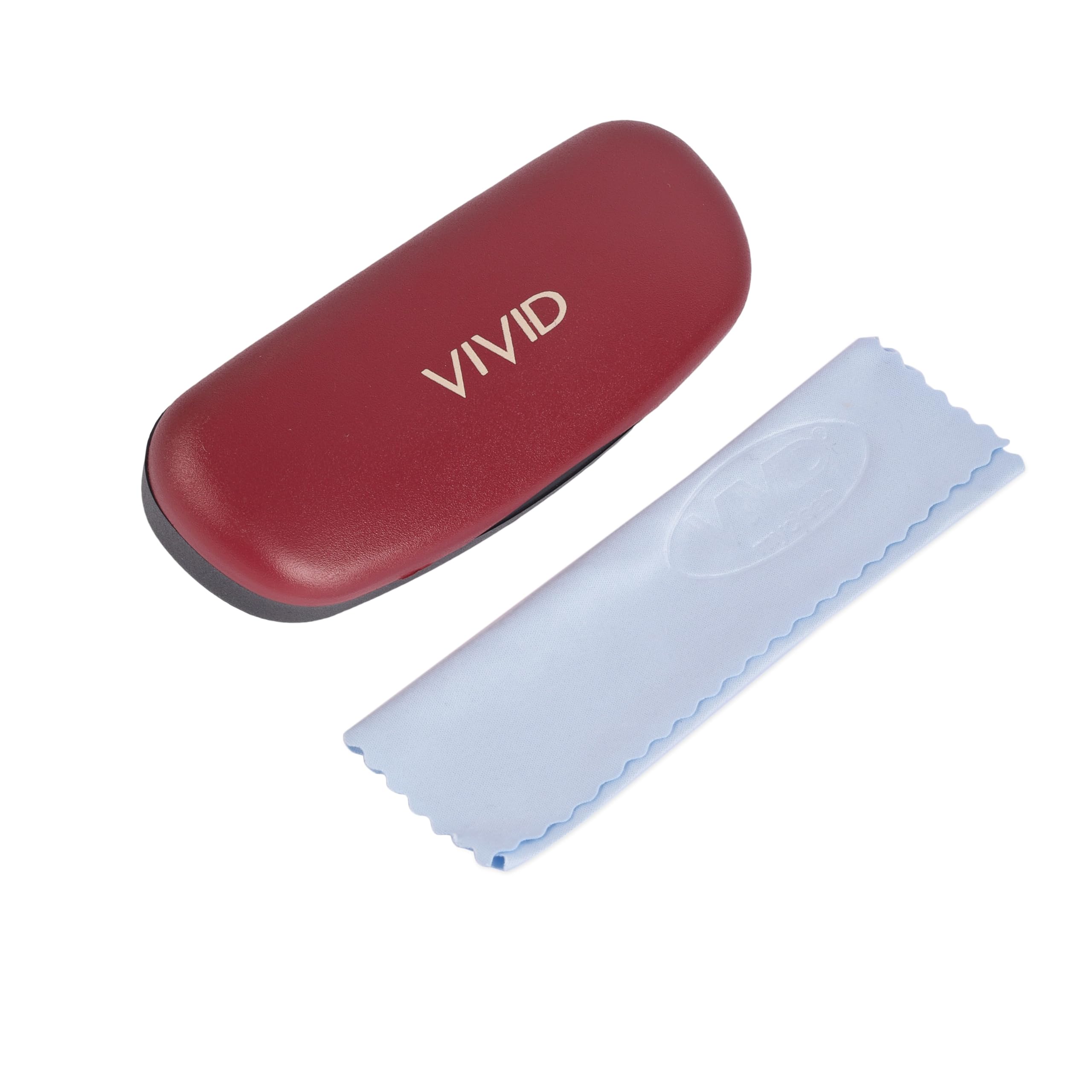 Vision Unisex Adult Lightweight Eyewear Specs Case Cover | Free With Cleaning Cloth | Protect Eye Glasses | Plastic | Spectacles | Cases | AP - 335_BLACK - MAROON with Cloth-image-38