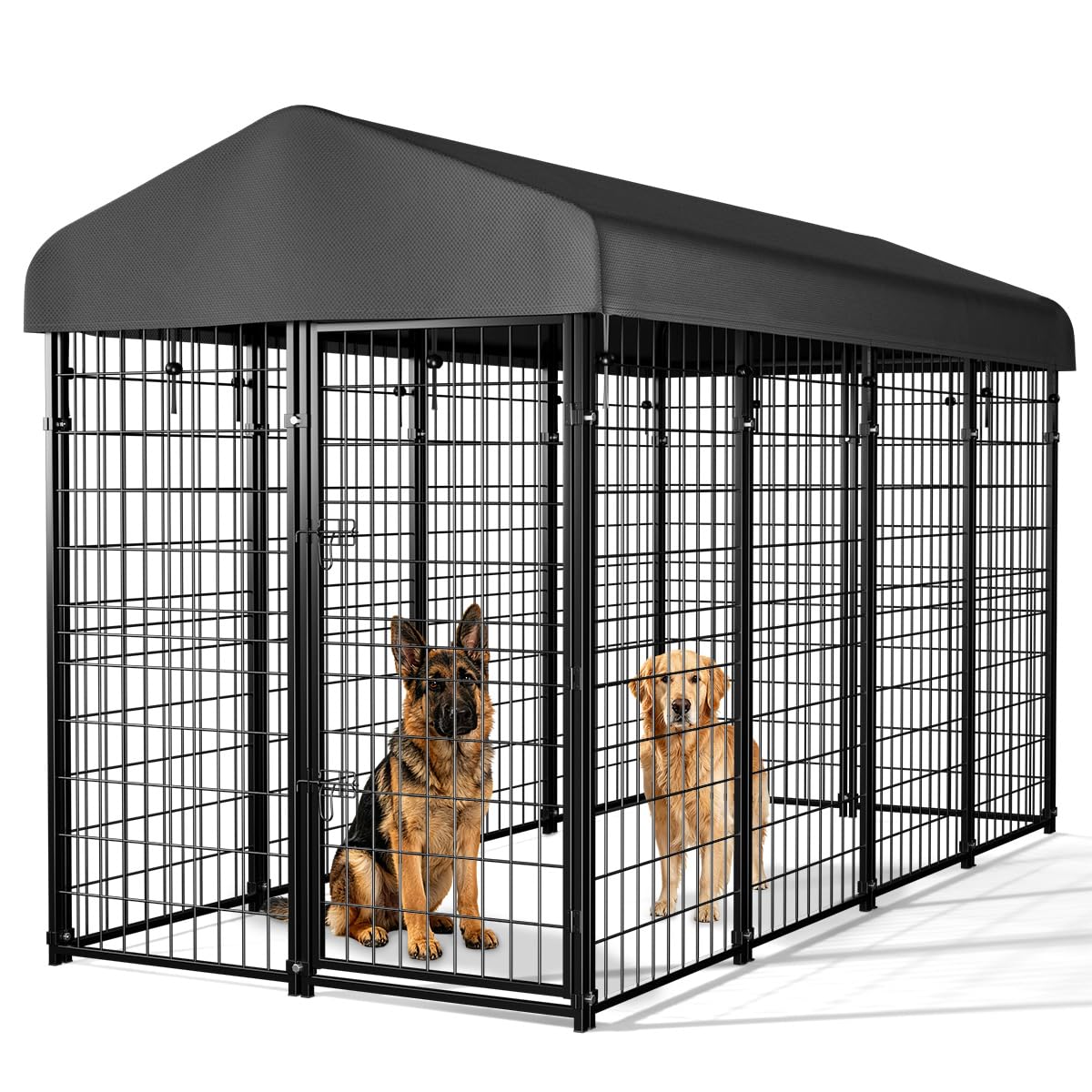 PawGiant Dog Kennel Outside with Roof