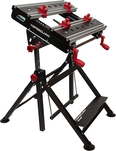 Speedjaw Banco de trabajo portátil de sujeción para metal y carpintería, altura ajustable y plataforma inclinable, la encimera mide 11 x 23 disponible en Yaxa Colombia