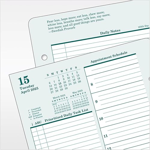 Miniatura 5 de FranklinCovey - Agenda original de dos páginas por día con anillo (bolsillo, enero de 2024 a diciembre de 2024)