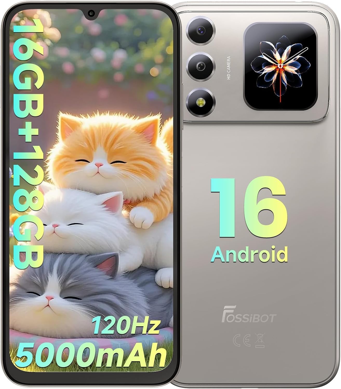 FOSSIBOT S7 Android 16 Cell Phone(2026),...