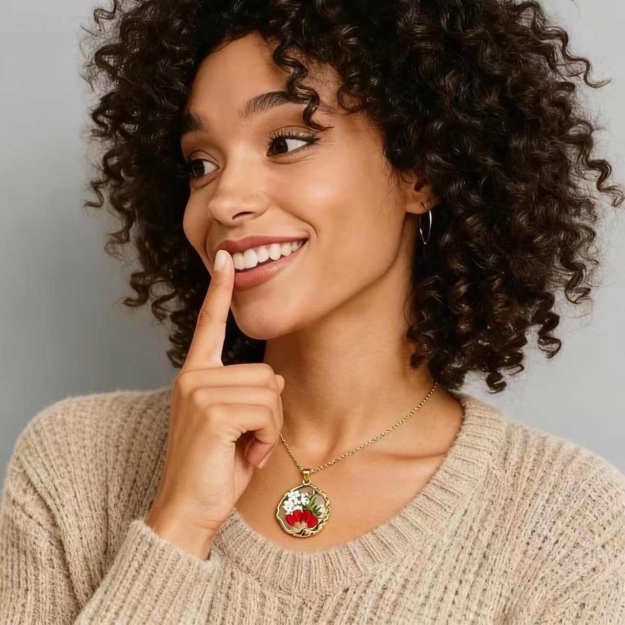 Birth Flower Necklace,1-12 Birth Month Flower Handmade Pendant Necklaces for Women Personalized Custom Floral Jewelry,Boho jewelry,Birthday Gift for Women Girls Best Friend - Image 6