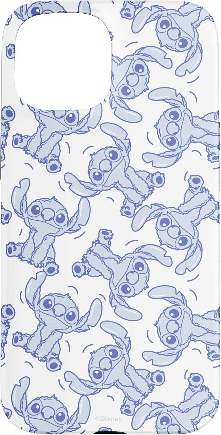 Disney Stitch Fluffy Summer Vibes Pattern Case for iPhone 14 Pro