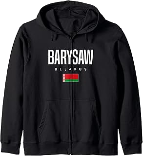 Barysaw Belarus Zip Hoodie