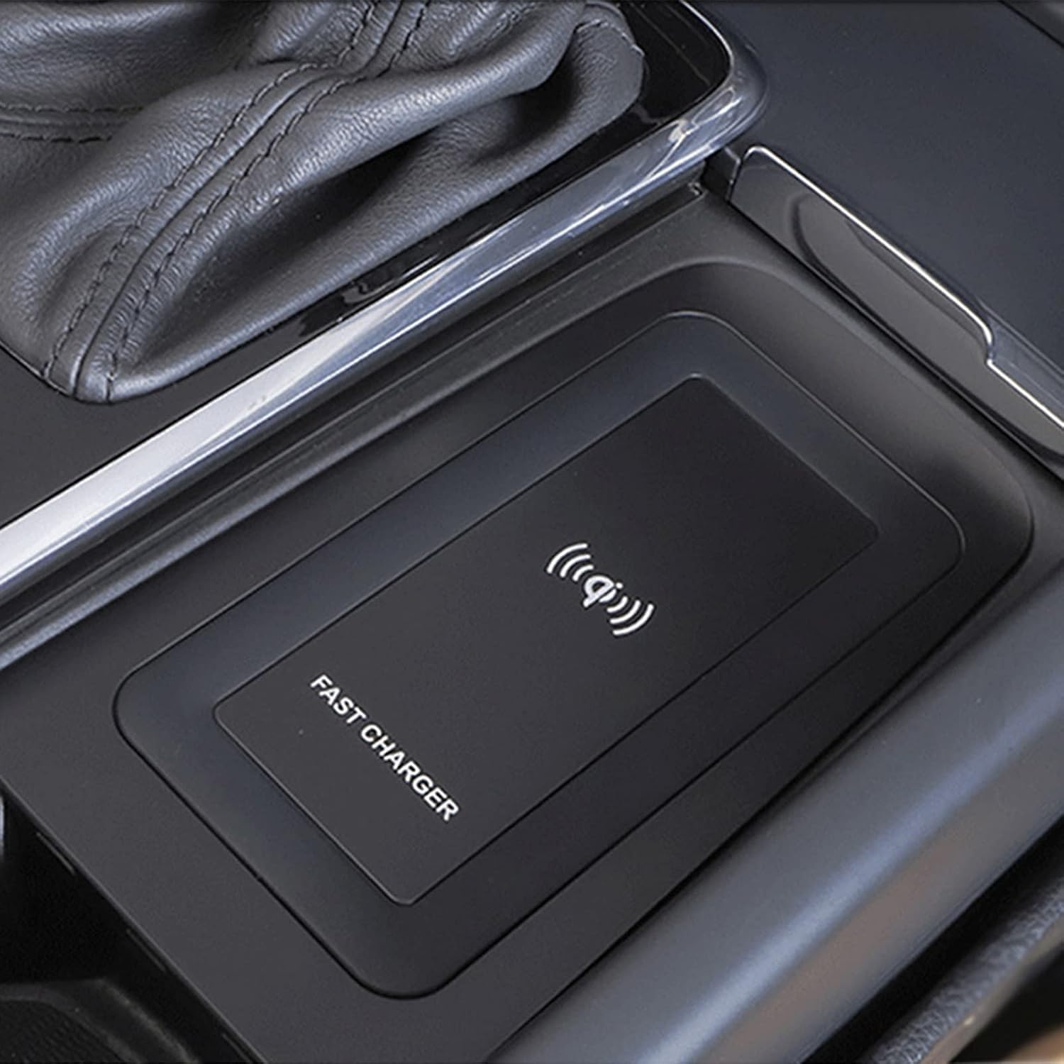 Aramox Bezprzewodowa szybka ładowarka, bezprzewodowa ładowarka samochodowa, bezprzewodowa płytka ładująca 15 W, kompatybilna z S60/V60/XC60/S90/V90/XC90, bezprzewodowa