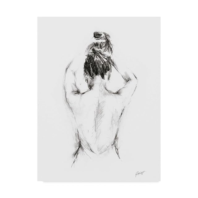 Trademark Fine Art Back Study I by Ethan Harper 18x24-Inch