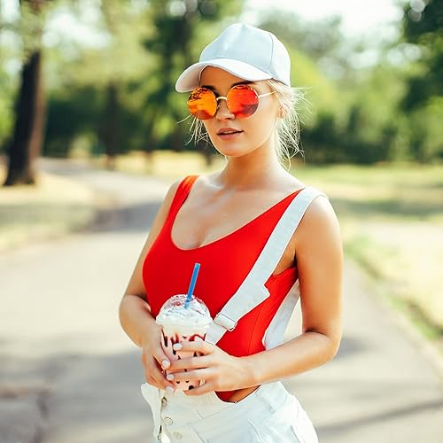 Miniatura 4 de Jecery 12 gorras de béisbol para mujeres y hombres, gorras de béisbol lavadas, gorras deportivas de algodón ajustables para adultos, actividades al