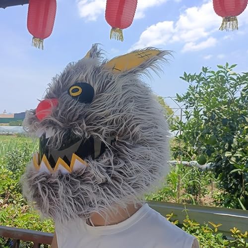 Miniatura 10 de HTLNUZD Funda para casco de motocicleta de cara completa, fácil de instalar, tapa antipolvo, casco de motocicleta, paseos divertidos, juego de felpa