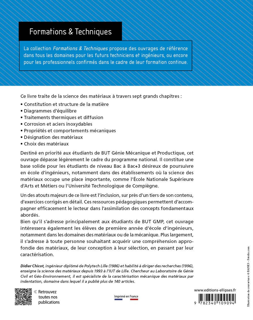Les fondements de la science des matériaux: Conception, caractérisation et choix