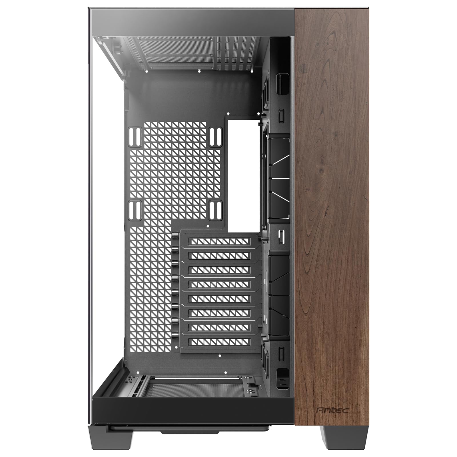 Antec C8 Midi-Tower, Tempered Glass - wood