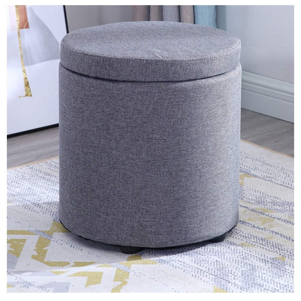 Canapé tabouret banc en bois avec coffre de rangement intégré pour maison
