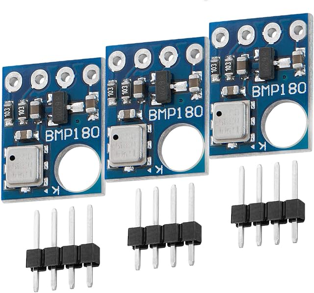 AZDelivery 3 x GY-68 BMP180 Digital Barometric Pressure Temperature and Altitude Sensor Module Board compatible with Arduino and Raspberry Pi including E-Book!