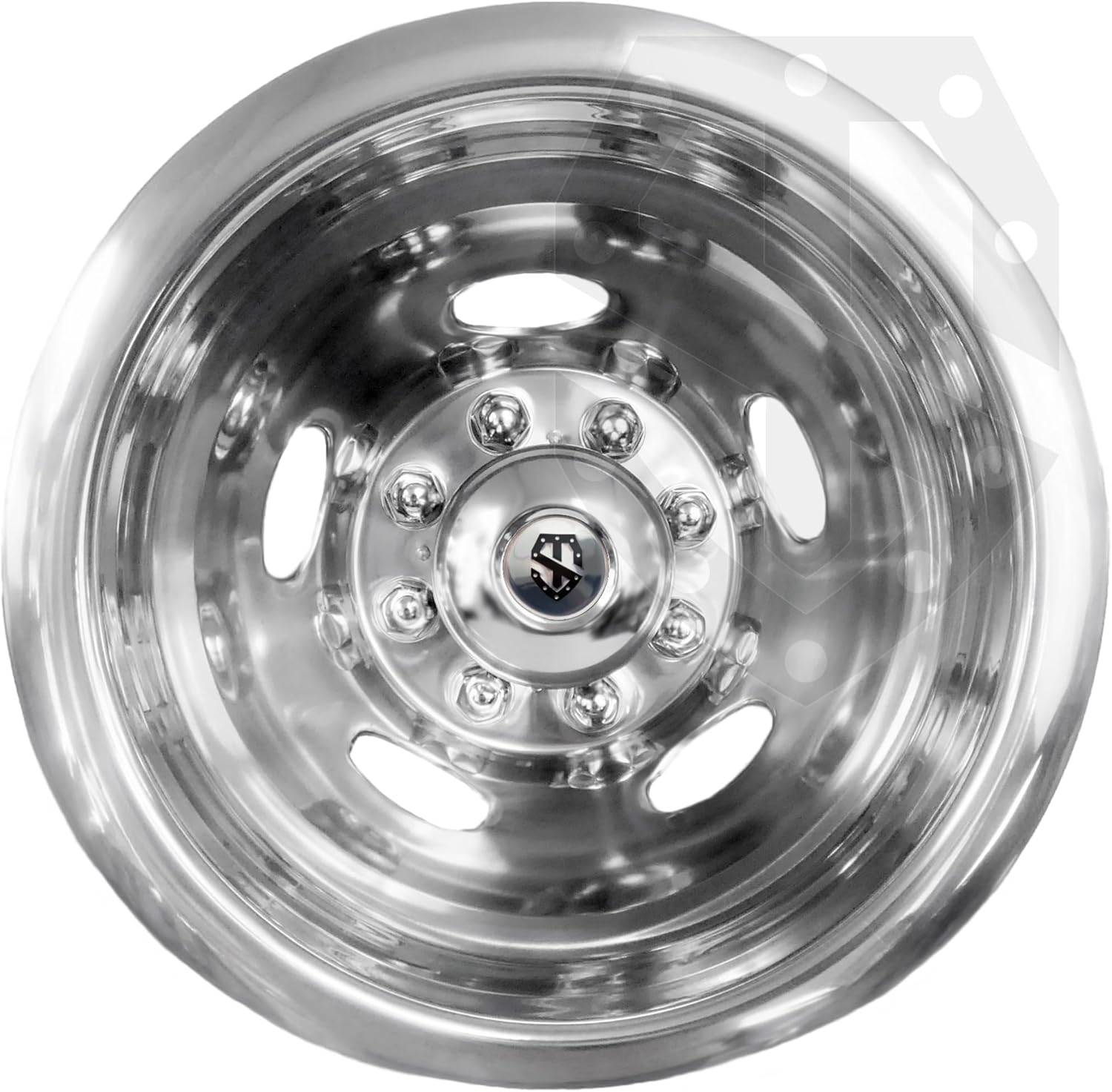 17" Polished Stainless Steel Dually Wheel Simulator for 2002-2013 Dodge Ram 3500