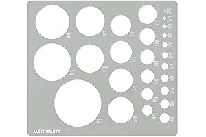 Aleks Melnyk No.200 Circle Template: A Precision Tool for Architectural and Artistic Designs