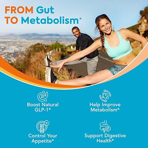 Miniatura 4 de Akkermansia Probiotic GLP-1, 1 mil millones de TFU, Akkermansia Muciniphila con fibra prebiótica de inulina, salud intestinal para hombres y