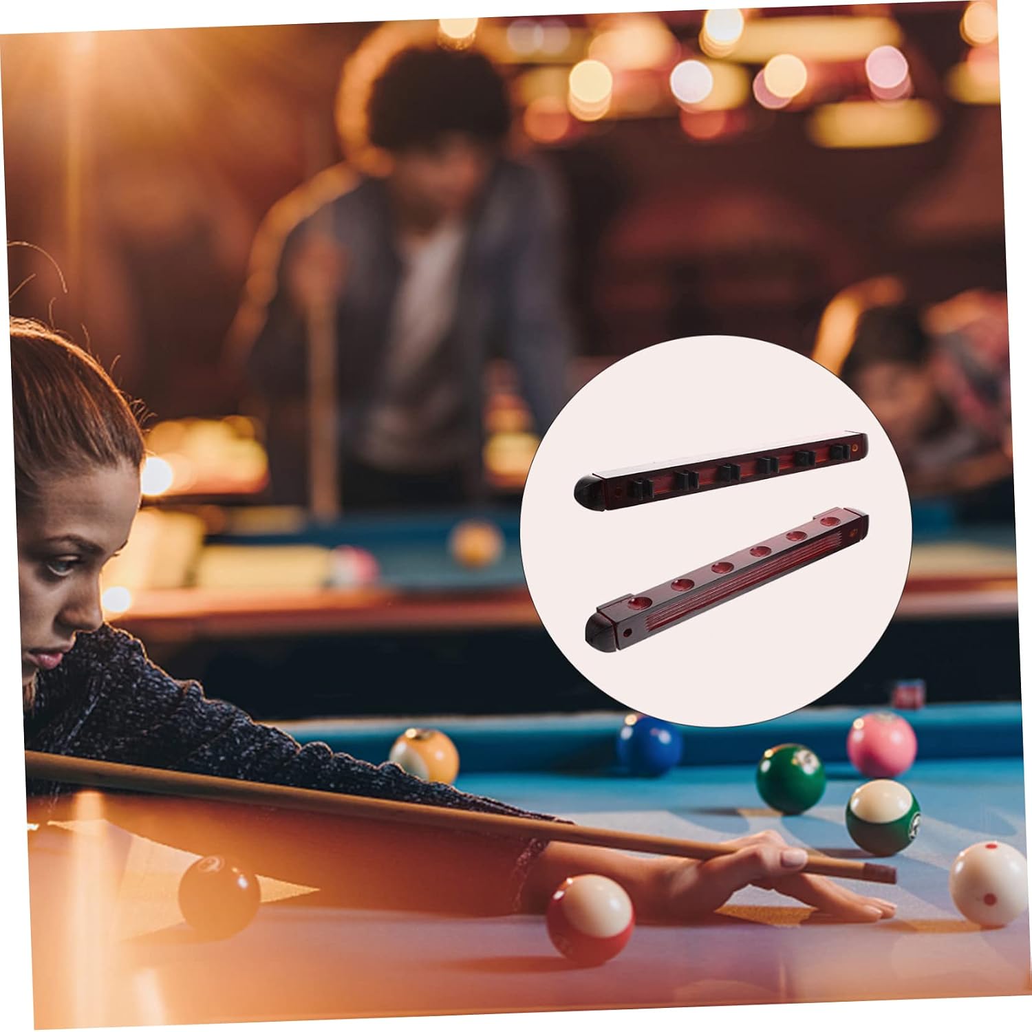 1Set Multi Hole Cue Holder Rack for Billiards Decorative Pole Display Stand for Cues Durable and Stylish Storage for Pool Tables