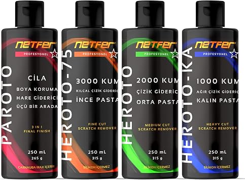 Netfer 4'lü Pasta Cila Set - 4x250 mL