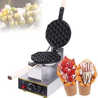 Egg Puffs Manufacturer Hongkong QQ Egg Machine Non-stick Egg Bubble Machine Belgian Egg Waffle Maker 360 Rotation 1400W