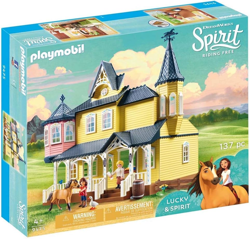 PLAYMOBIL Spirit Riding Free Lucky's House Playset, Multicolor 9475