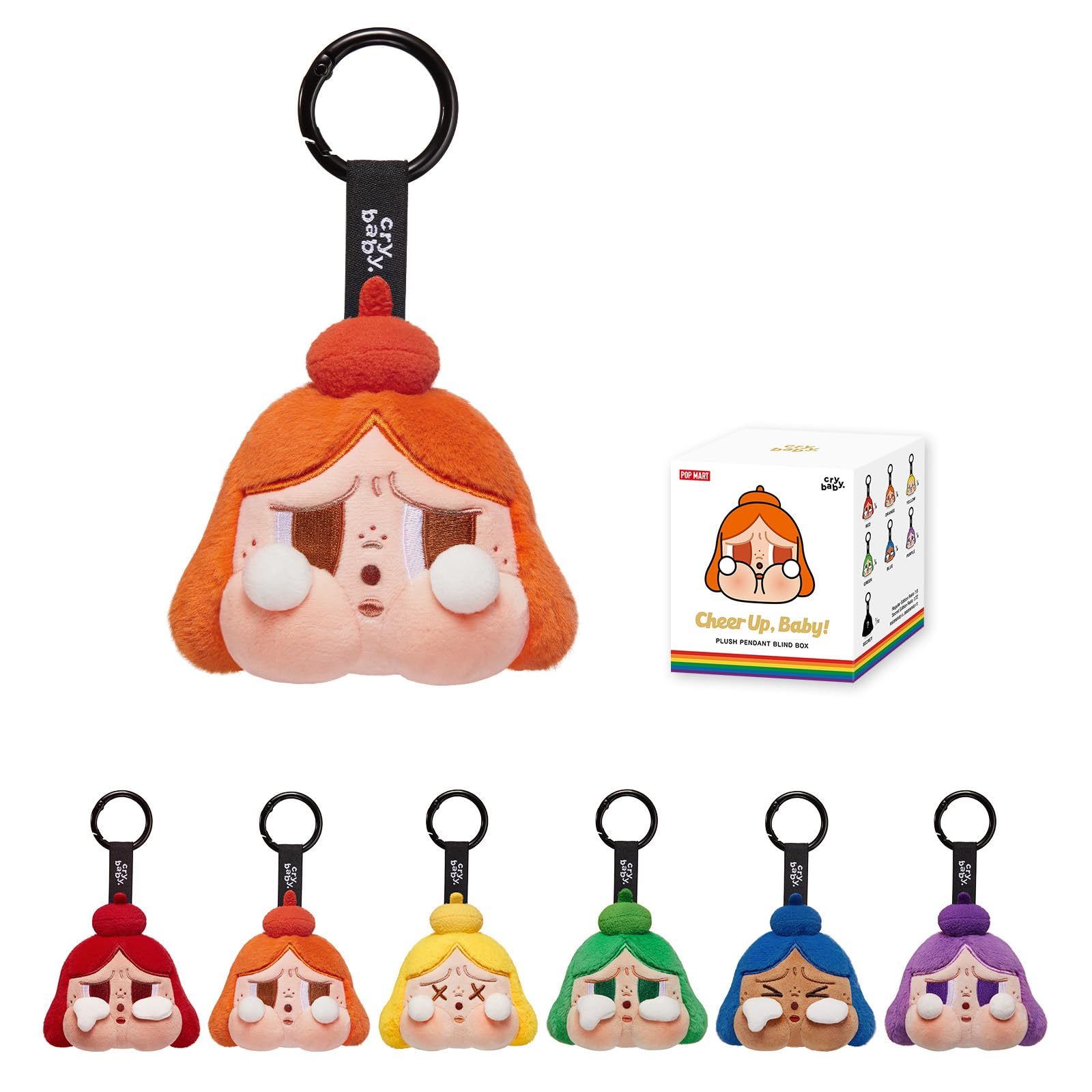 Crybaby Cheer UP, Baby! Series-Plush Pendant Blind Box, Crybaby Blind Box Figures, Random Design Action Figures Collectible Toys Home Decorations, Holiday Birthday Gifts, Single Box