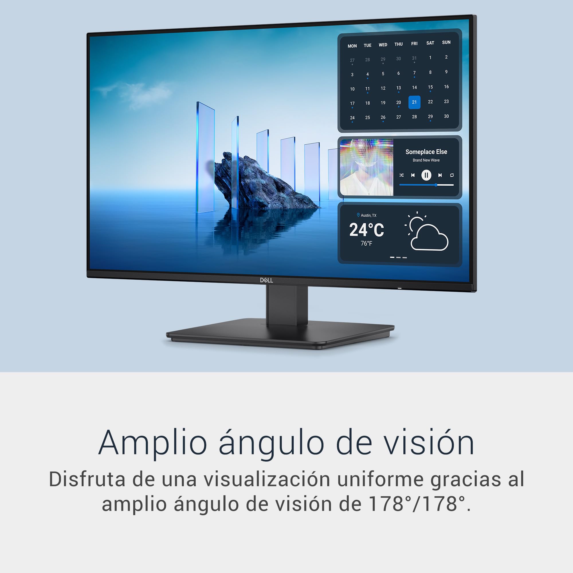 DELL 27 Monitor - SE2726D, QHD (2560x1440), 144Hz, IPS, 1ms MPRT, AMD FreeSync, 99% sRGB, VESA (100x100mm), DisplayPort, HDMI, 3 Años de Garantía, Negro