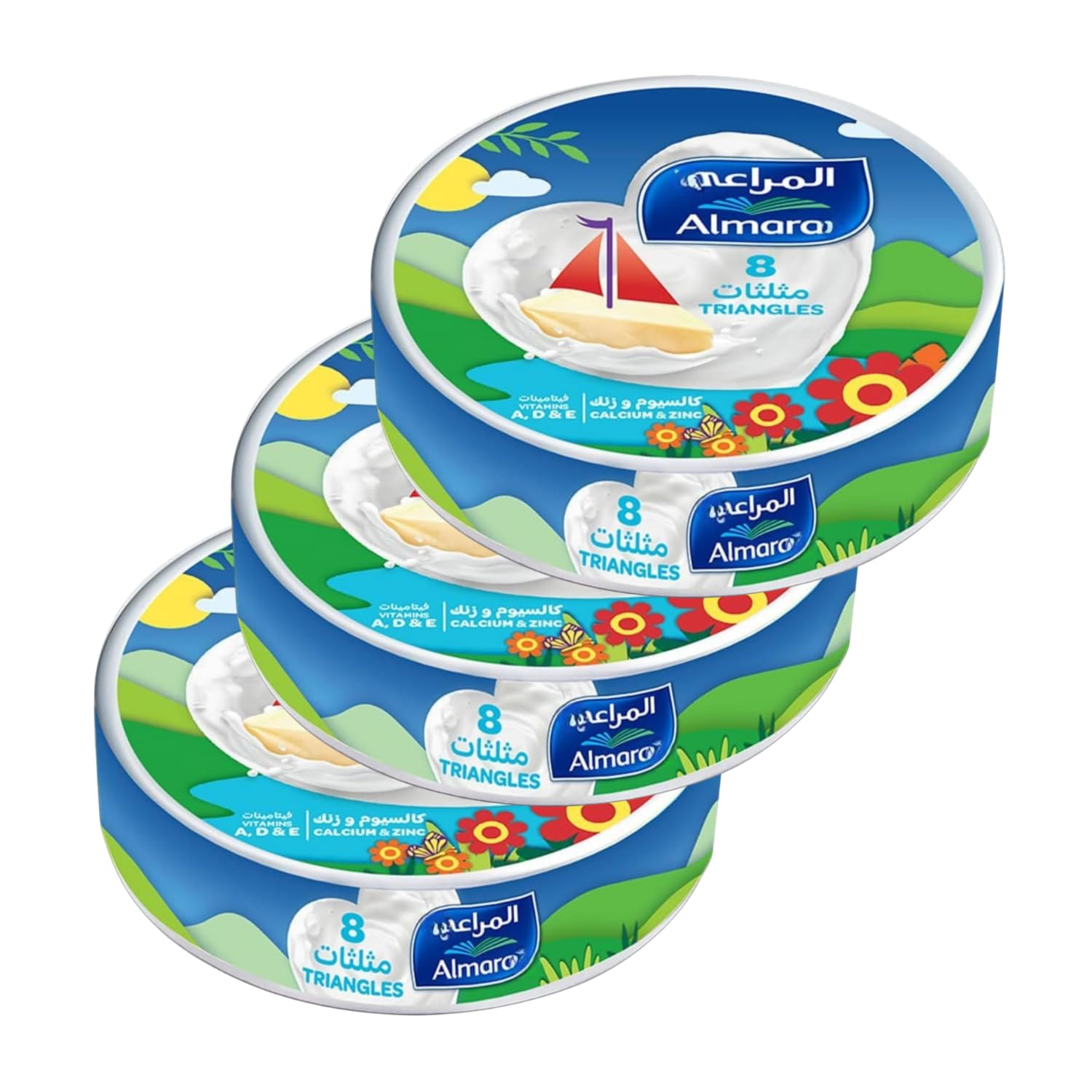 Almarais Triangle Cheese 8 Portion Pack of 3pcx120gm (Imported)-image-40