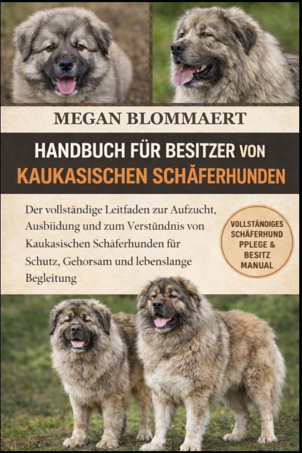 Handbuch für Besitzer von Kaukasischen Schäferhunden: Der vollständige Leitfaden zur Aufzucht, Ausbildung und zum Verständnis von Kaukasischen ... Schutz, Gehorsam und lebenslange Begleitung