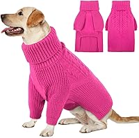 Vista 18 de Queenmore Suéter para perro, suéter para cachorros para perros pequeños, suéteres cálidos de invierno y otoño para perras y perros, suéter de punto