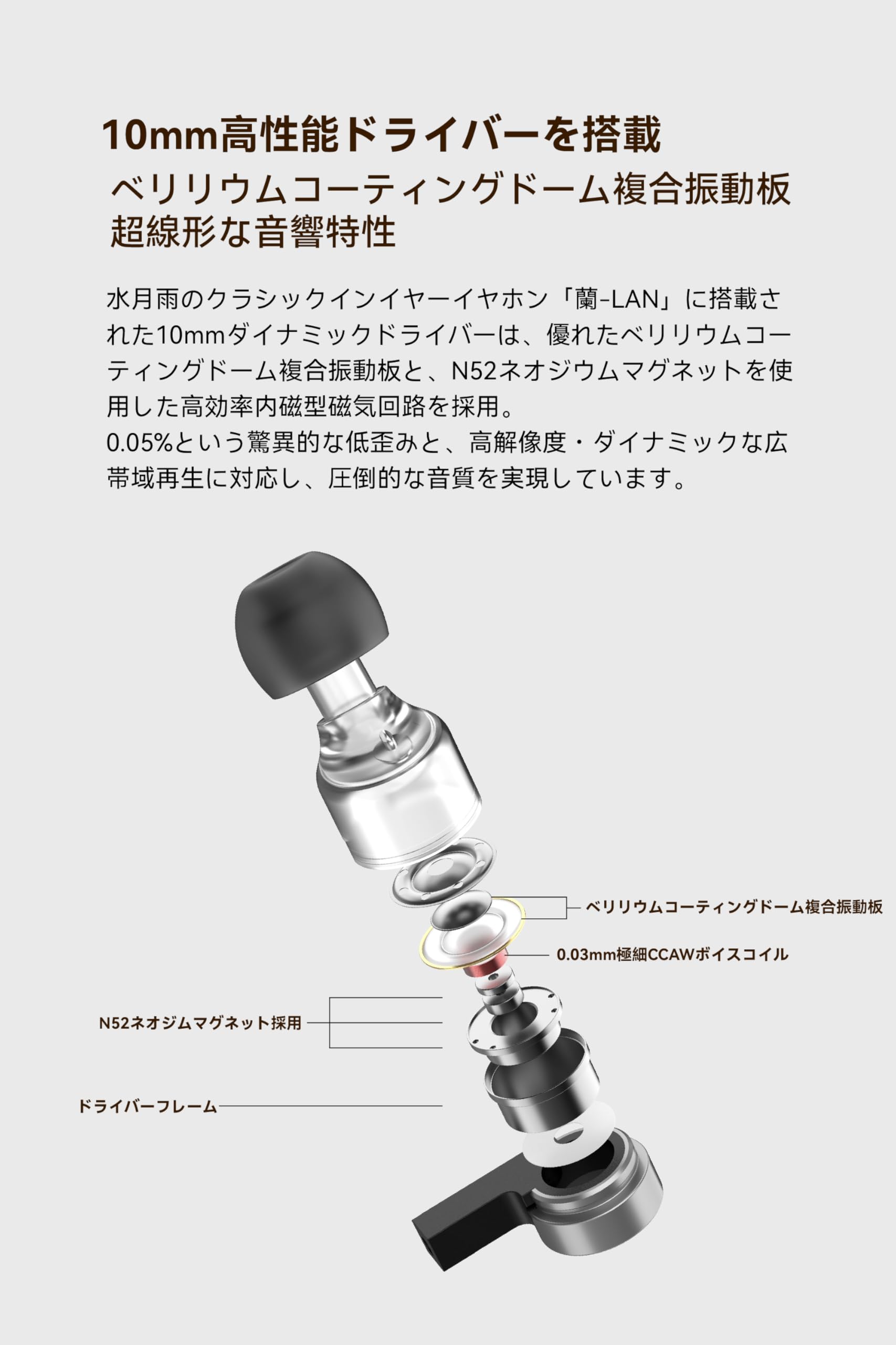 Amazon.co.jp: 水月雨 MOONDROP MARIGOLD カナル型 イヤホン 有線 USB