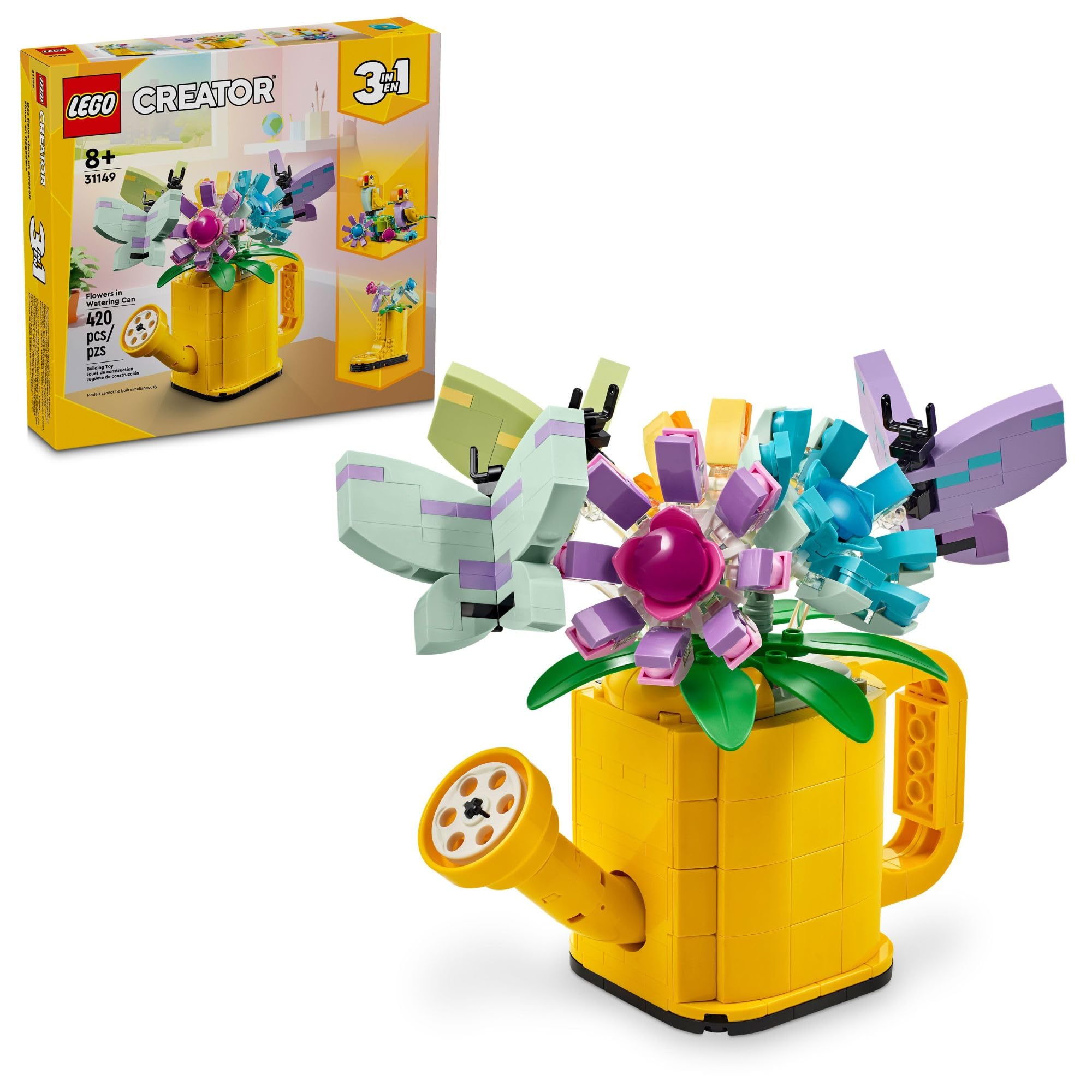 Ciondolo Da Giardinaggio In Argento 925 – Set Annaffiatoio E Vanga Con Girasole