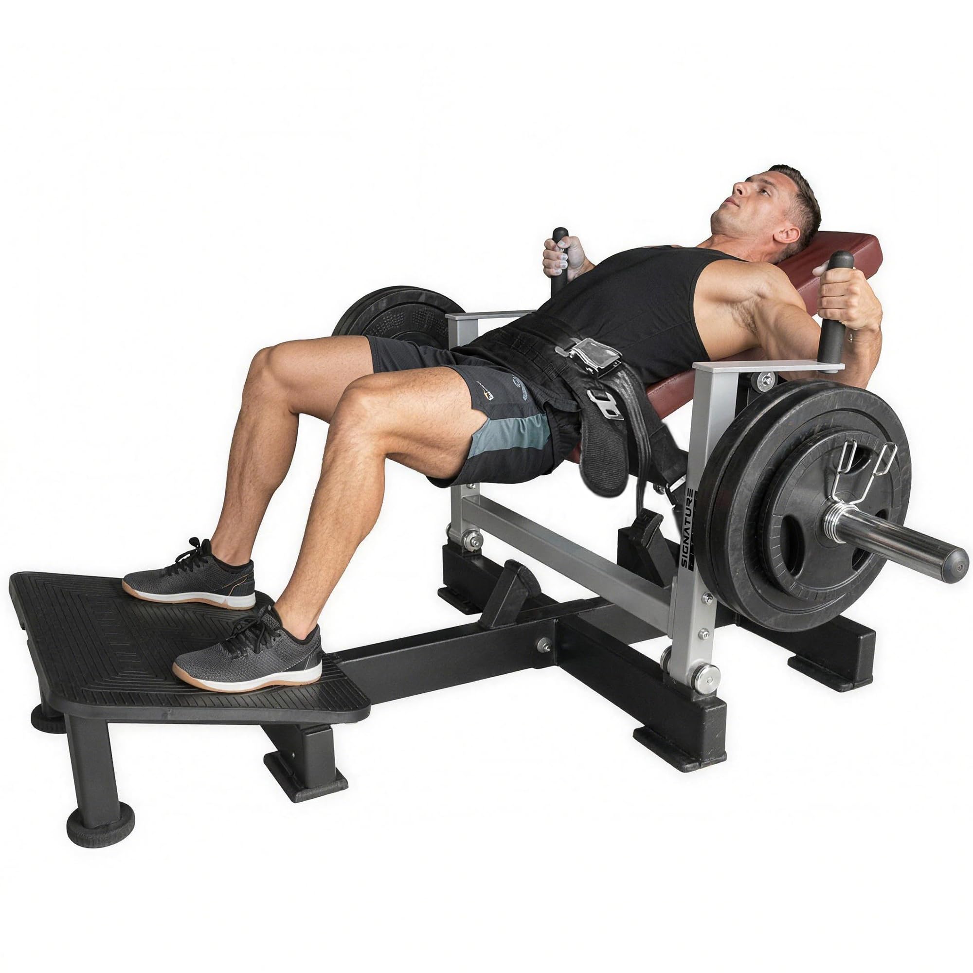 Signature Fitness Glute Bridge Plate-Loaded Hip Thrust Machine