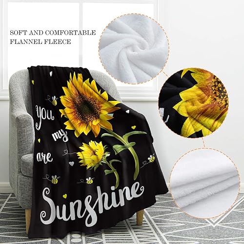 Vista 9 de Jekeno - Manta de felpa de microfibra de 50 x 60 pulgadas girasol 6