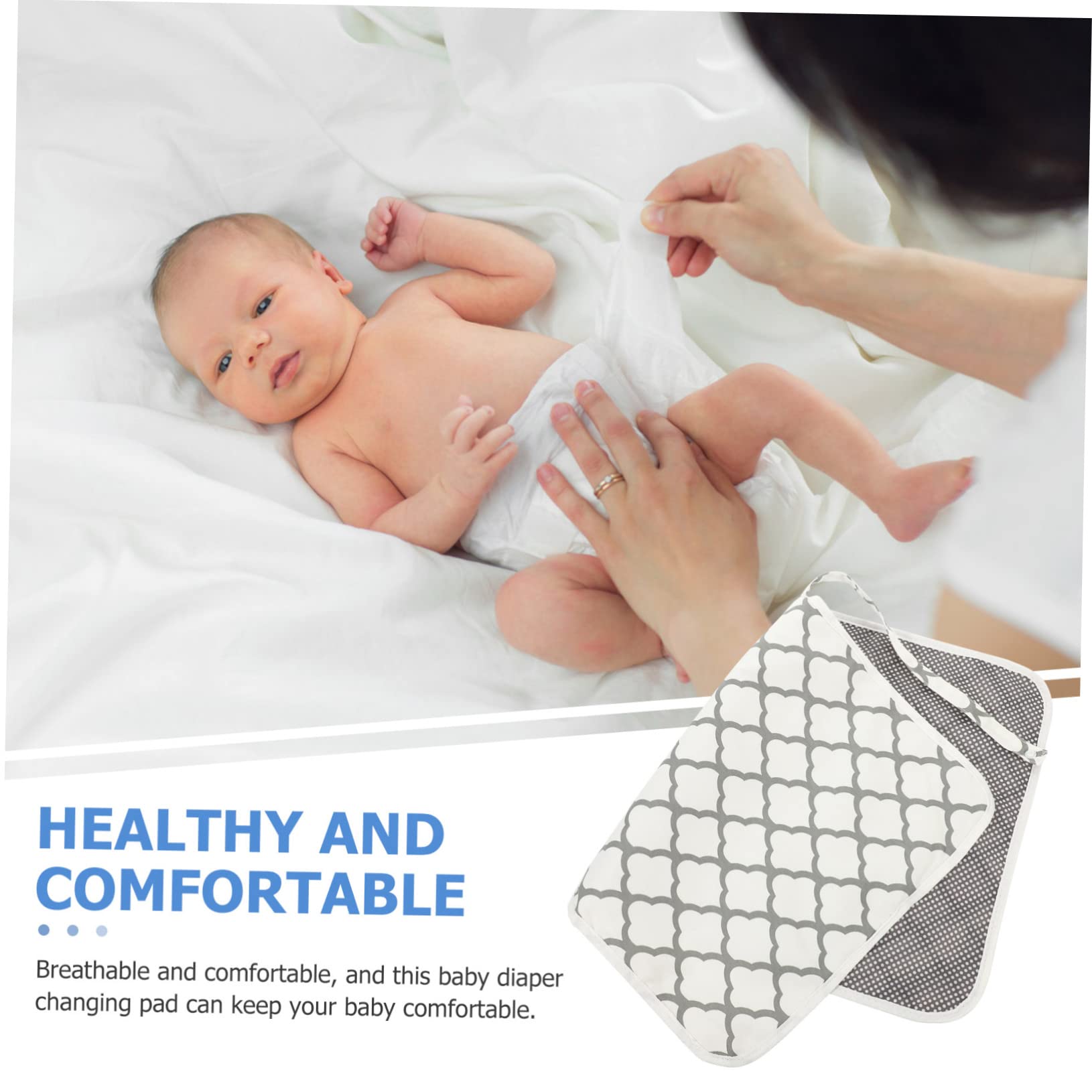 Fodere Fasciatoio In Bambù Ruspela - 6 Pezzi Impermeabili E Lavabili, 30x60cm - Foto 5