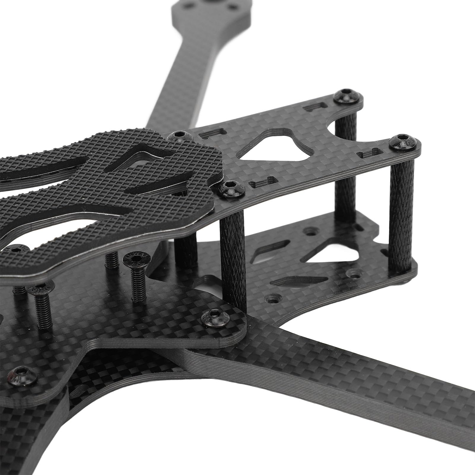 Alomejor Kit di Telaio Quadrirotore Leggero in Fibra di Carbonio da 315 mm, Resistente agli Urti, Manutenzione Facile per gli Amanti dei Droni da Corsa FPV