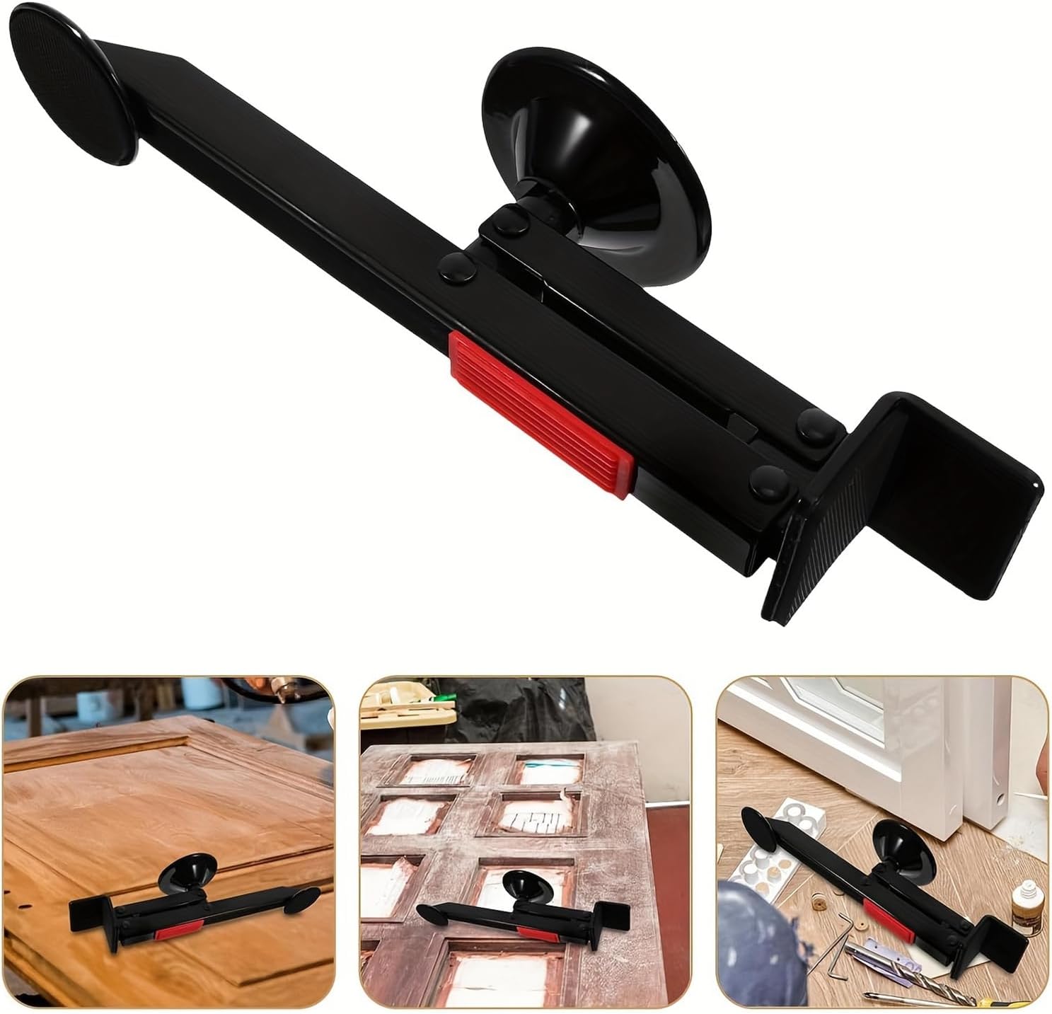 Door and Board Lifter, 360° Swivel Type Door Lifter Installation Tool, Supports up to 75kg / 165.3lb Load Bearing, Handsfree Door Foot Panel Lifter for Carpenters