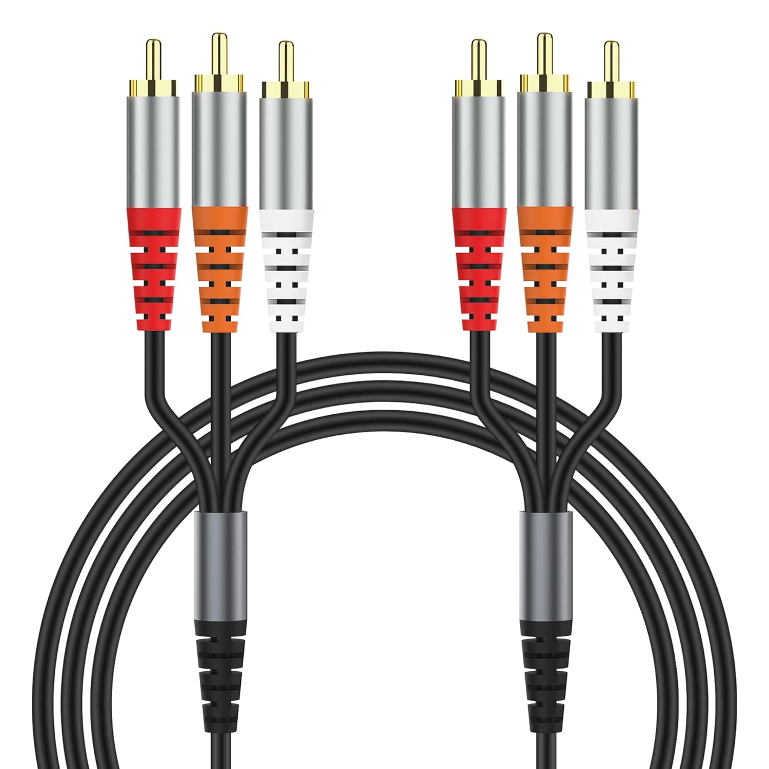 Amazon.com: Audio Video RCA Cable (1.5m/59Inch), 3RCA to 3RCA Composite ...