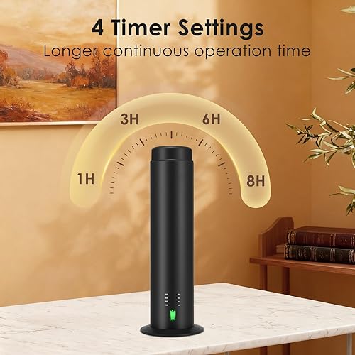 Miniatura 4 de Difusor de aceite esencial sin agua para hogares, oficinas, hoteles, spas, capacidad de 6.8 fl oz, cobertura de 1500 pies cuadrados, control remoto,