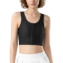 Chest Binder for Transgender FTM Tomboy Binder Trans Mesh Front Hook-and-Eye Closure LGBT Binder Bra Tank Top