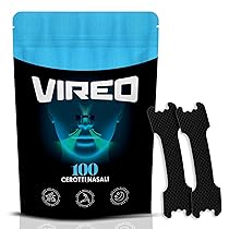 Vireo® Cerotti Nasali Neri 100 pezzi, Strisce Nasali, Cerotti Naso Forma Tradizionale, Alta Tenuta, Qualità Premium, Sonno e Uso Quotidiano